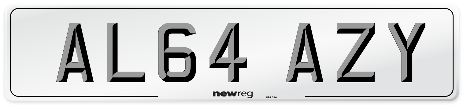 AL64 AZY Number Plate from New Reg